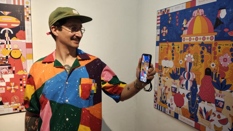 एआर(टी) फ्रांसीसी कलाकार ऑरेलीन जेनी की नवीनतम संवर्धित वास्तविकता प्रदर्शनी लुकी लुक में जीवंत हो उठा है