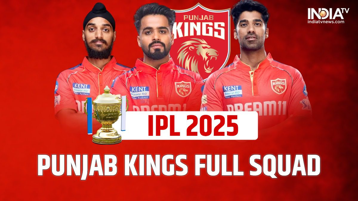 मेगा नीलामी के बाद आईपीएल 2025 के लिए पंजाब किंग्स की पूरी टीम, श्रेयस अय्यर करेंगे कप्तानी?
