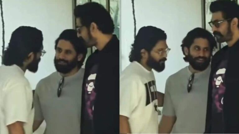 नागा चैतन्य और राणा दग्गुबाती जेल से रिहा होने के बाद अल्लू अर्जुन से मिले - देखें