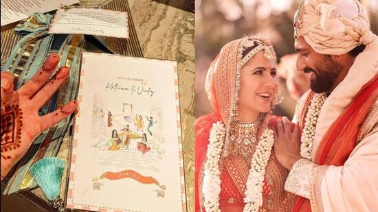 स्मार्टफोन स्क्रीन पर स्लाइड शो से लेकर इंटरैक्टिव आरएसवीपी प्रतिक्रियाएं, दूल्हा-दुल्हन के कार्टून, खाने की सूची से लेकर उपहार देने के विकल्प और काम तक। (एचटी फाइल फोटो)