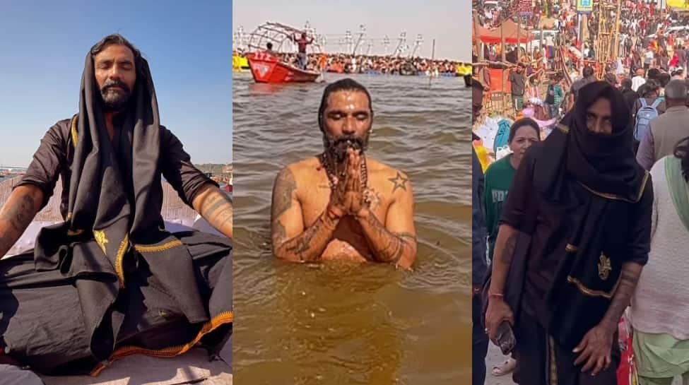 रेमो डी'सूजा महा -कुंभ मेला 2025 गुप्त रूप से धमकी के बीच में भाग लेता है, गंगा में पवित्र डुबकी लेता है; घड़ी