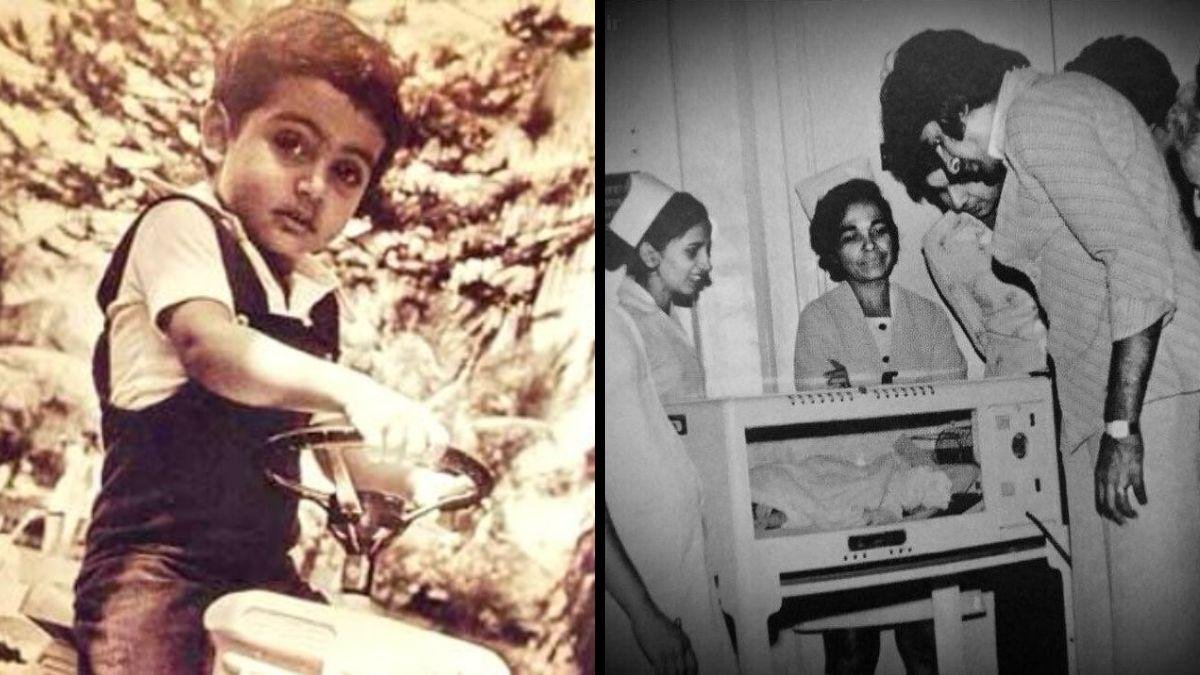 ऐश्वर्या राय, बिग बी अपने 49 वें जन्मदिन पर अभिषेक बच्चन की बचपन की तस्वीरें साझा करें