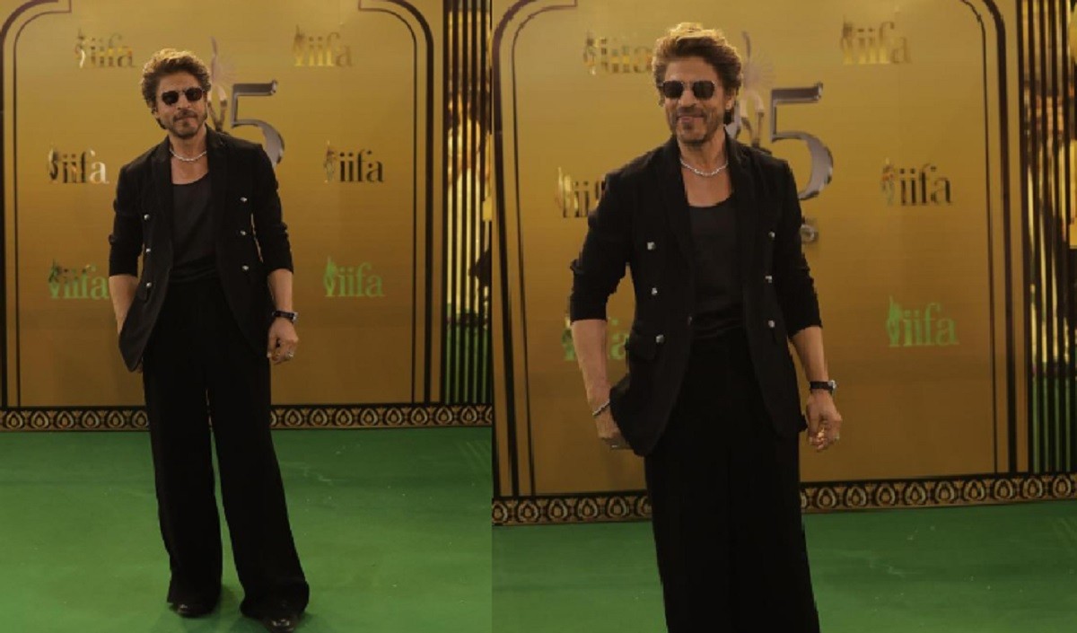 IIFA 2025 में, शाहरुख खान ने अपने लुक के साथ तहलका बनाया, प्रशंसकों ने कहा कि चाँद जयपुर में बाहर आया