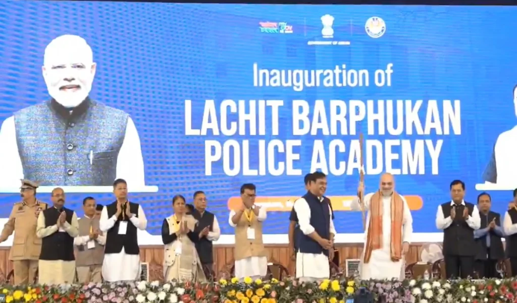 अमित शाह ने बर्फुकन पुलिस अकादमी का उद्घाटन किया, असम सीएम सरमा भी उपस्थित