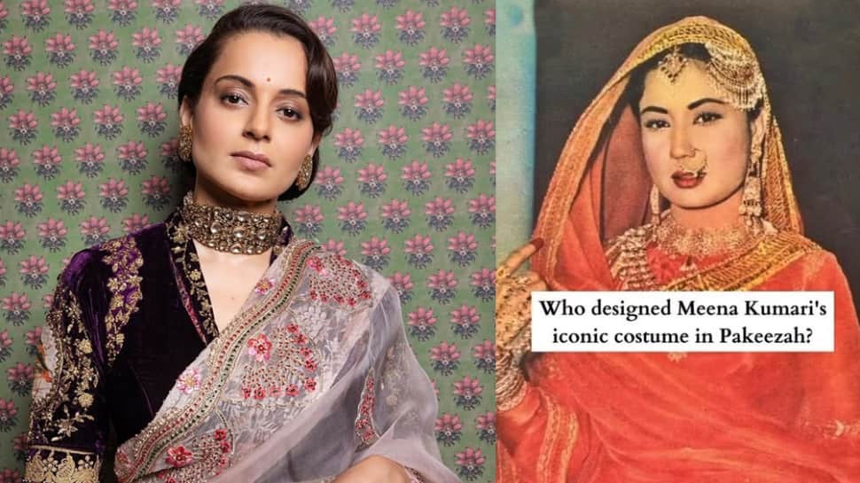 कंगना रनौत ने खुलासा किया कि मीना कुमारी ने पकेज़ाह में अपनी खुद की प्रतिष्ठित वेशभूषा तैयार की, महिला प्रतिभा को कम करने के लिए सोसाइटी को बुलाया