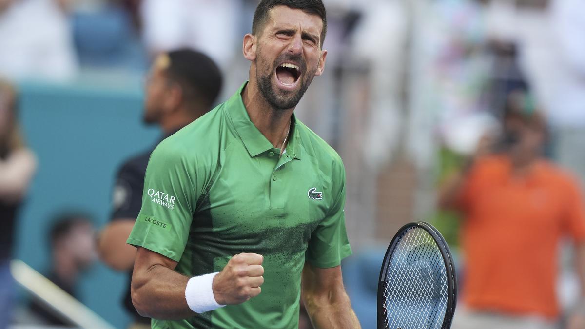 नोवाक जोकोविच 7 वें खिताब के लिए सेबस्टियन कोर्डा को धक्का देने के बाद मियामी ओपन सेमीफाइनल में पहुंचता है