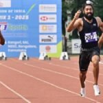 भारतीय जीपी 1 | Gurindervir Singh Shatters नेशनल 100M रिकॉर्ड