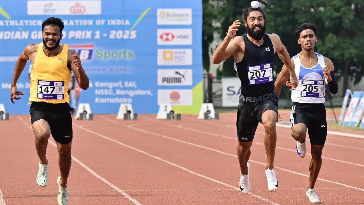 भारतीय जीपी 1 | Gurindervir Singh Shatters नेशनल 100M रिकॉर्ड