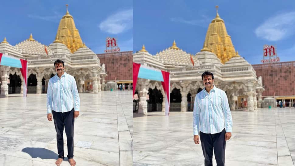 साउथ स्टार रवि प्रकाश ने माउंट अबू में अंबजी मंदिर का दौरा किया, आशीर्वाद की तलाश की