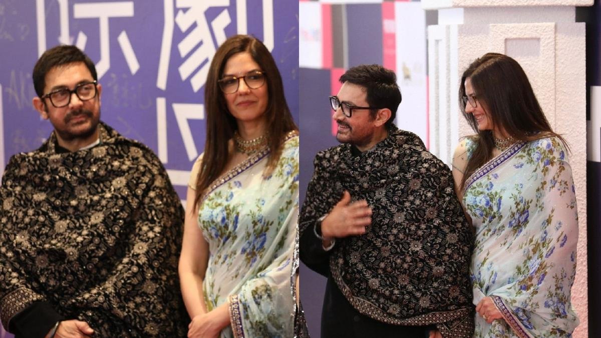 आमिर खान गौरी स्प्रैट के साथ पहली सार्वजनिक उपस्थिति बनाते हैं; चित्रों से बाहर