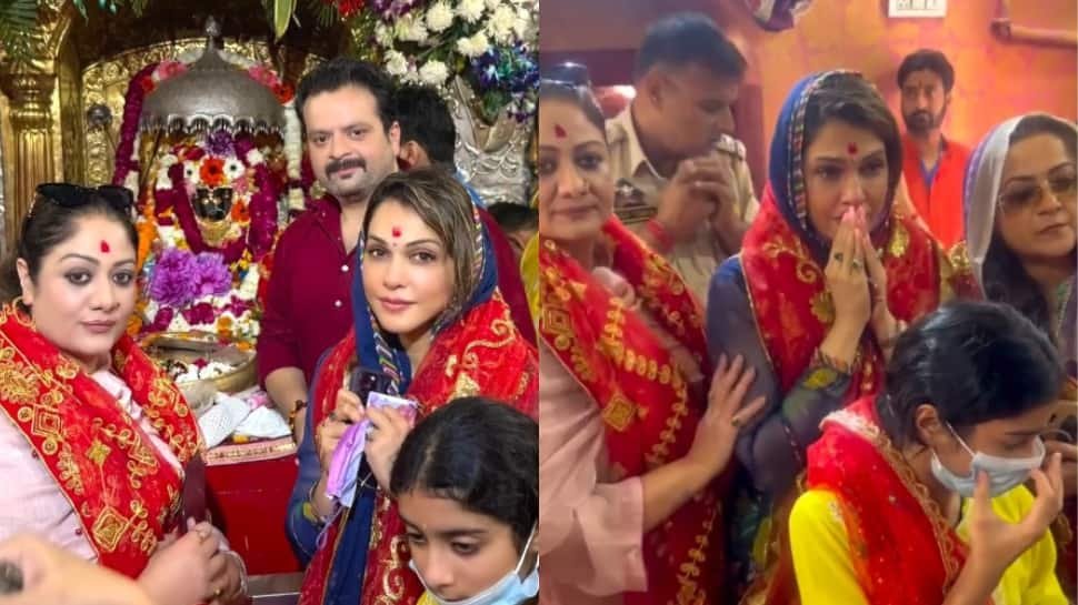 ईशा कोप्पिकर वैष्णो देवी मंदिर में दिव्य आशीर्वाद की तलाश करता है