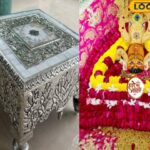 खातुश्यम का भक्त ग्यारह किलो चांदी की पोस्ट पर चढ़ गया, कीमत 11 लाख से अधिक है