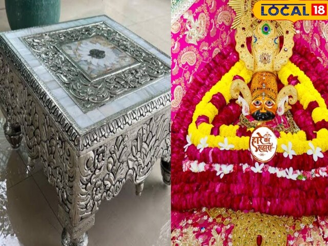 खातुश्यम का भक्त ग्यारह किलो चांदी की पोस्ट पर चढ़ गया, कीमत 11 लाख से अधिक है