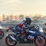 टीवीएस अपाचे आरआर 310 रेस प्रतिकृति सेपंग ब्लू में ट्रैक-फोकस्ड अपग्रेड के साथ लॉन्च किया गया