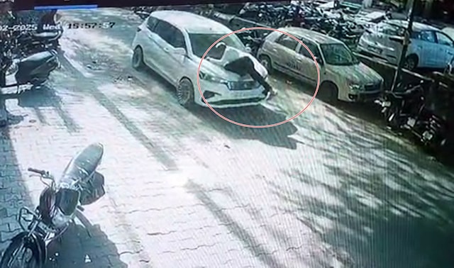 हरियाणा: ड्राइवर 200 मीटर तक बोनट पर घसीटा गया, वीडियो बाहर आया