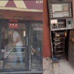 युवक स्विफ्ट कार से ताशन में उतरा, एटीएम में प्रवेश किया और कैमरे को देखा