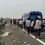 पिकअप ने दिल्ली-मुंबई एक्सप्रेसवे पर 10 स्वीपरों को कुचल दिया, 6 मारे गए 6