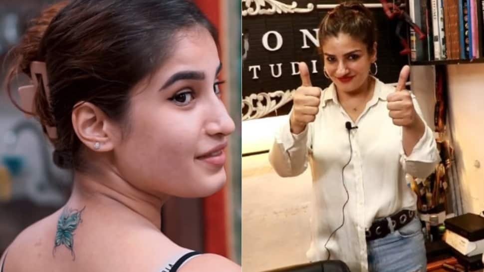 Raveena Tandons बेटी राशा थाडानी स्याही हो जाती है, वायरल वीडियो में मम्मीस लिटिल बोल्ड चीयर को याद न करें - घड़ी