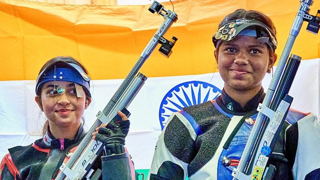 Shambhavi Kshirsagar, Ojasvi Thakur dominate air rifle