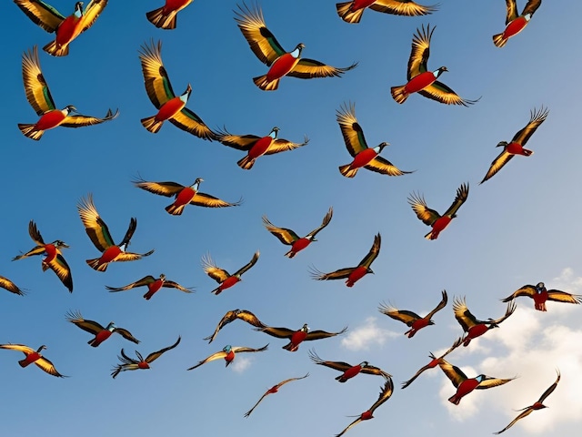 पक्षियों