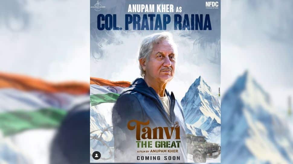 अनुपम खेर तनवी में कर्नल प्रताप रैना खेलने के लिए महान, अभिनेता ने नए पोस्टर साझा किए