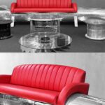 यह विमानन उत्साही लकड़ी के प्रोपेलर और विमान भागों से बने फर्नीचर बनाता है