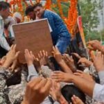 राजस्थान में बारिश में बदलाव, शहीद के शरीर को तिरछा यात्रा के साथ छोड़ दिया गया