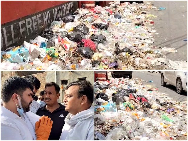 8 दिनों के लिए कचरा शहर, कांग्रेस विधायक जो लेने के लिए आया था, पीछा किया
