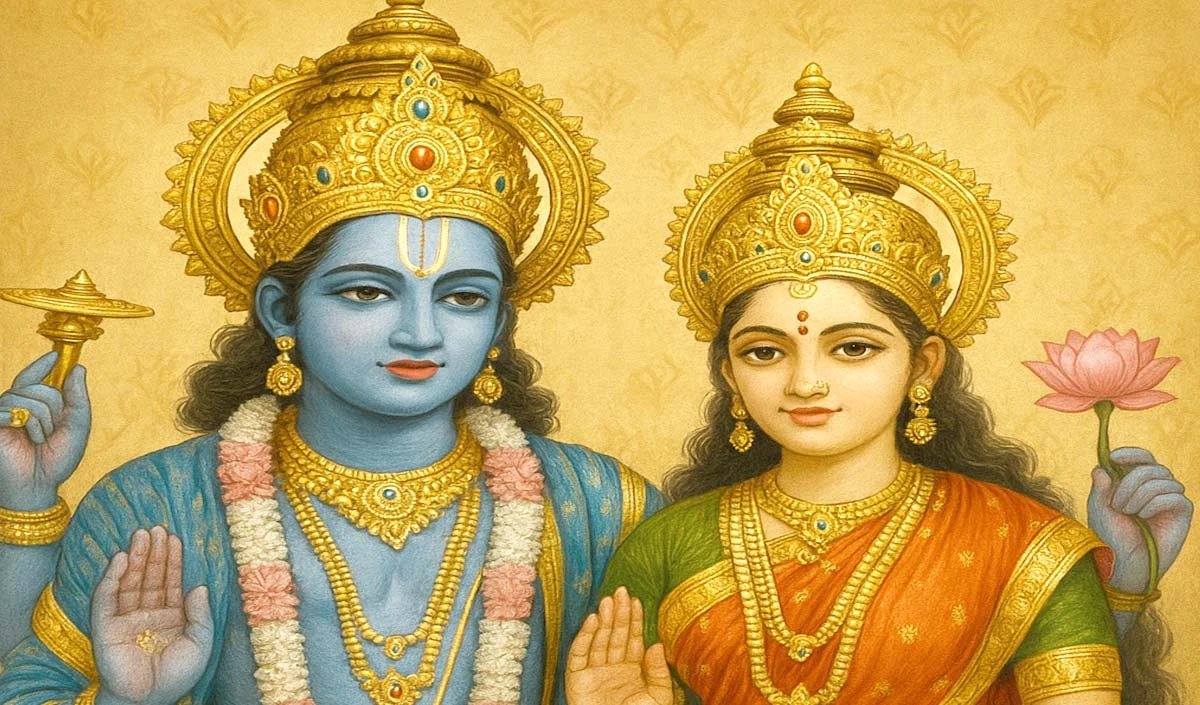 lord vishnu devi lakshmi