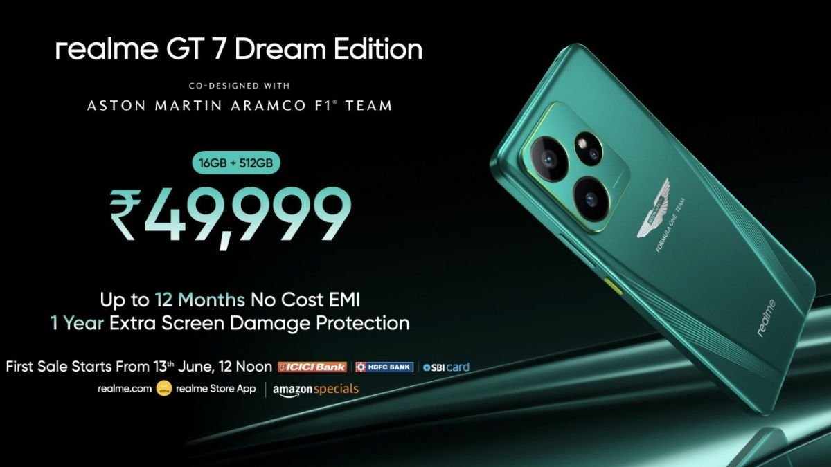 Realme GT 7 ड्रीम एडिशन भारत में बिक्री पर जाता है: मूल्य, चश्मा और लॉन्च प्रदान करता है