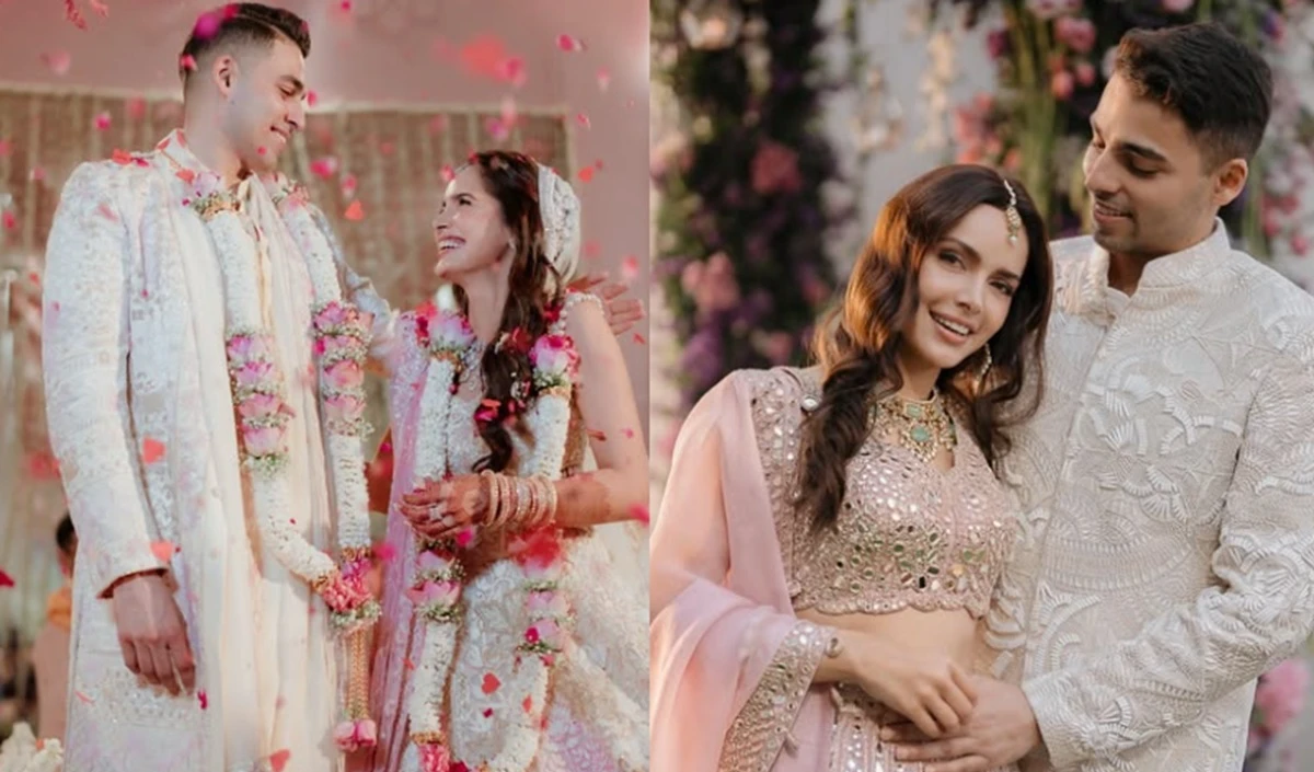 Shazahn Padamse शादी की तस्वीरें: हाउसफुलल -2 अभिनेत्री शाज़ान पद्मसी ने रची व्यवसायी से शादी की, सुंदर तस्वीरें देखें