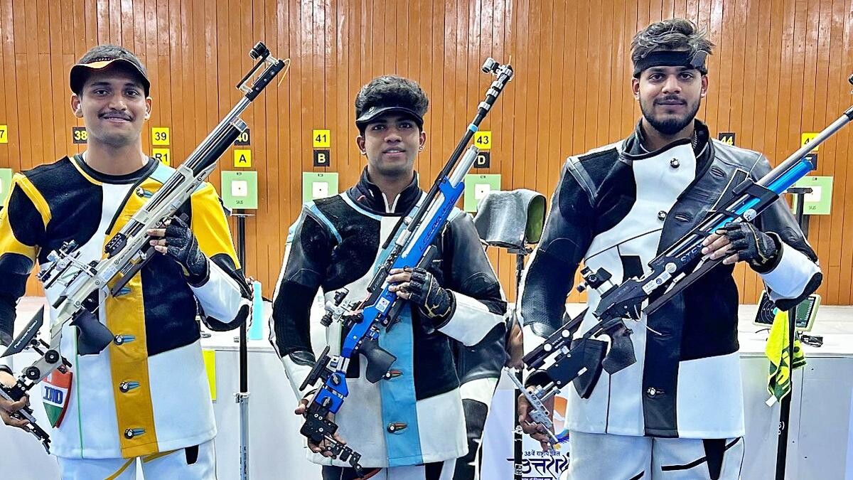 उमामहेश मैडिनेनी नेशनल शूटिंग ट्रायल में एयर राइफल को टॉप करता है