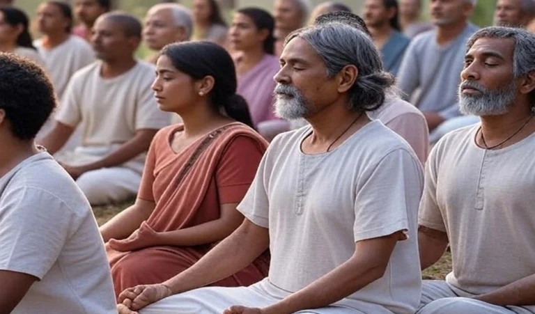 Chanting mantras