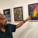 ध्यान, तिरुवनंतपुरम में एक कला प्रदर्शनी, विघटनकारी विज़न के रंगीन टुकड़ों का प्रदर्शन करता है