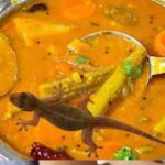 पति ने छिपकली की सब्जी को डांटा, उसके नाना ने उसके बेटे को पीटा -