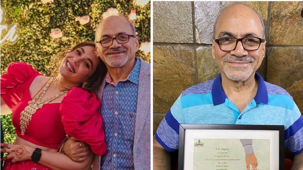 पिता दिवस 2025: अभिनेता मानवी गागरो ने अपने पिता SK GAGROO को 100 पेड़ समर्पित किया