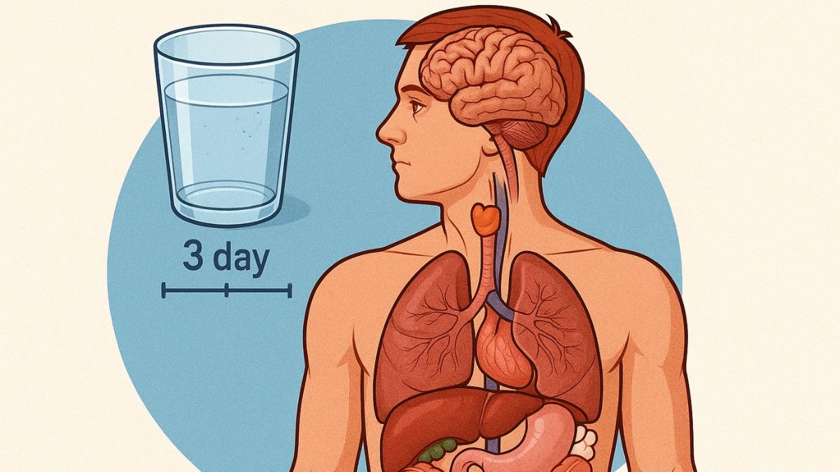 यदि आप 3 दिनों के लिए तेजी से पानी देते हैं तो आपके शरीर का क्या होता है?
