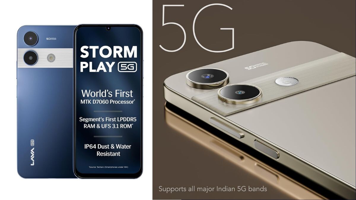 लावा स्टॉर्म प्ले 9999 रुपये में मिडियाटेक डिमेंसिटी 7060 और LPDDR5 रैम के साथ लॉन्च किया गया
