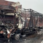 हरियाणा: अल्कोहल -लडेन ट्रक दुर्घटना, ड्राइवर जलाए गए जीवित, लाखों मूल्य के सामान भी नष्ट हो गए