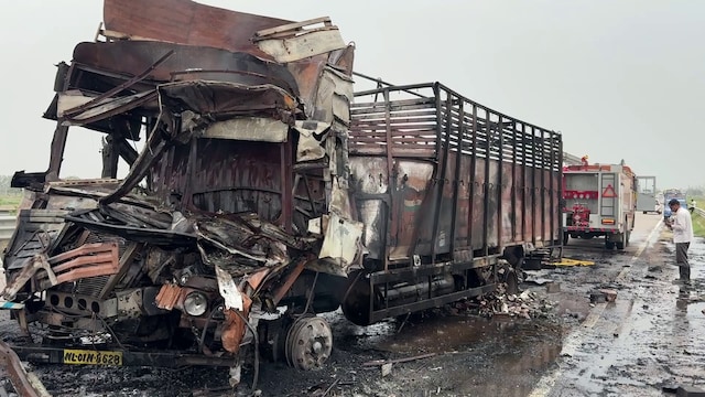 हरियाणा में लेडी ट्रक दुर्घटना, चालक को जीवित कर दिया, लाखों मूल्य के सामान भी नष्ट हो गए