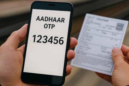 AADHAAR OTP सत्यापन लाइव हो जाता है, अब TATKAL ऑनलाइन बुकिंग के लिए चाहिए,