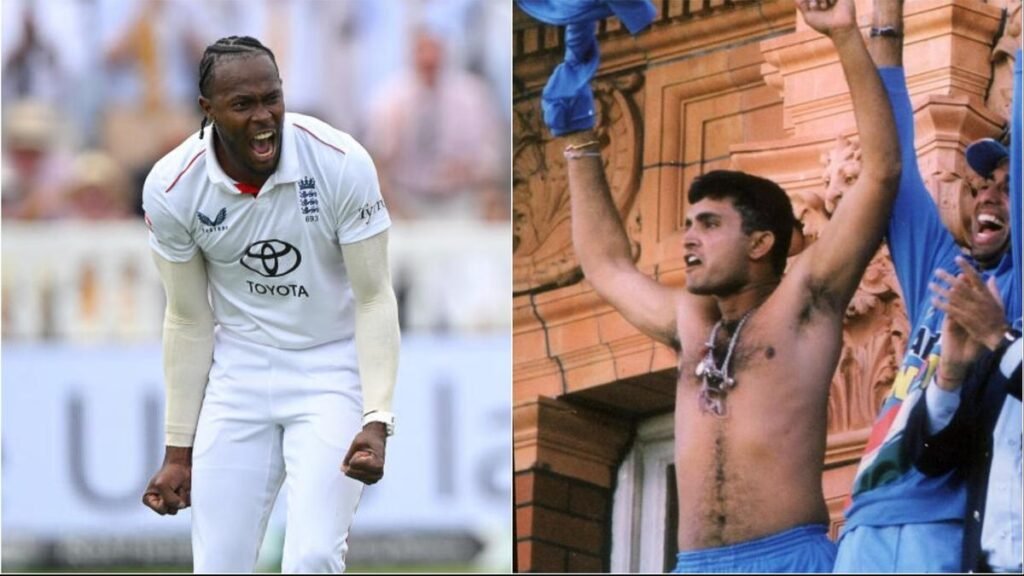 Eng बनाम Ind 3rd Test: Stokes ने आर्चर के प्रफुल्लित करने वाले मिक्सअप के मिक्सअप को लॉर्ड्स में झूलते हुए गांगुली की शर्ट को शामिल किया