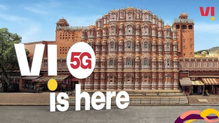 VI ने 299 रुपये पर असीमित डेटा के साथ जयपुर में 5 जी सेवाएं लॉन्च कीं: विवरण: विवरण