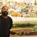 केरल ललिताकला अकादमी के समकालीन एकल कला प्रदर्शनी परियोजना तीन कलाकारों के कार्यों का प्रदर्शन