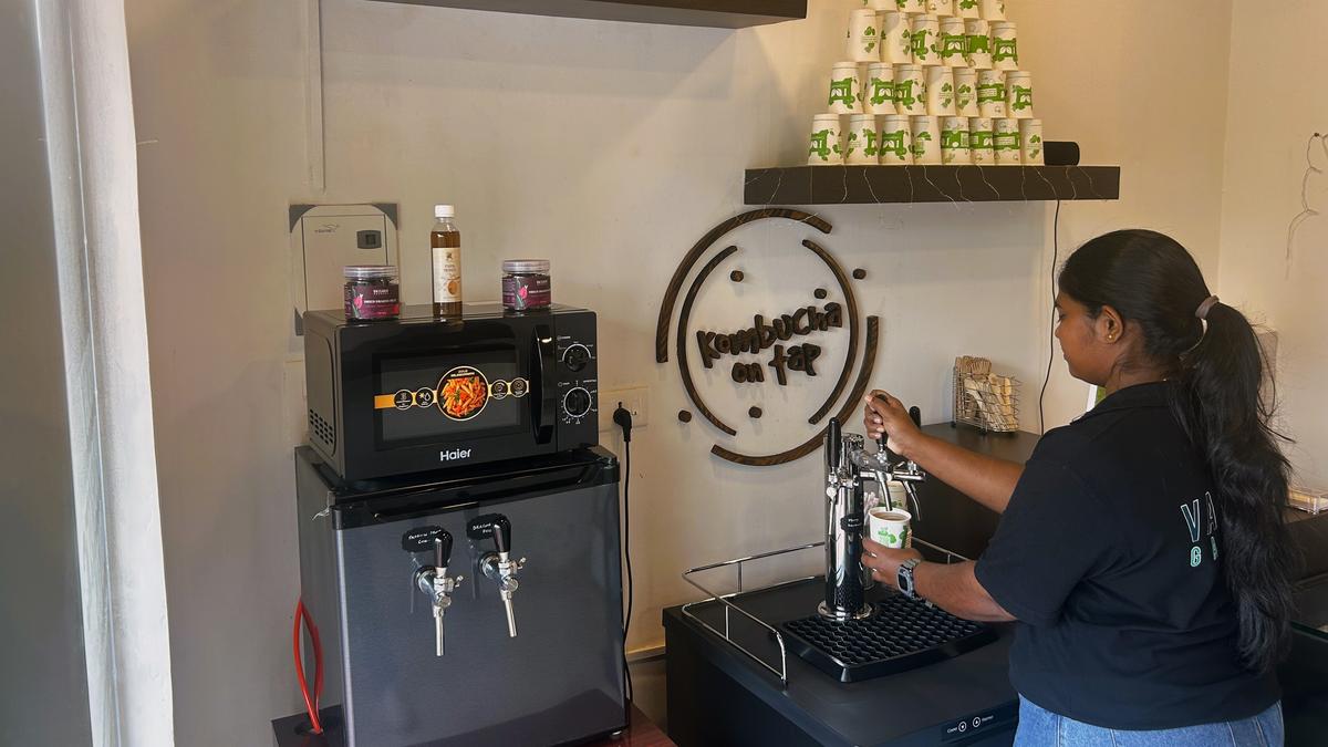 तिरुवनंतपुरम में वैसाख गार्डन द्वारा लॉन्च किए गए नल से कोम्बुचा की कोशिश करें