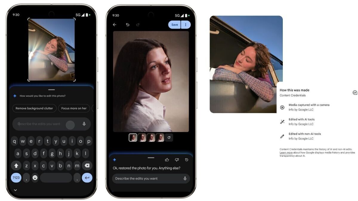 Google फ़ोटो को AI बूस्ट मिलता है: पिक्सेल 10 डिवाइस पर वॉयस या टेक्स्ट कमांड के साथ संपादित करें