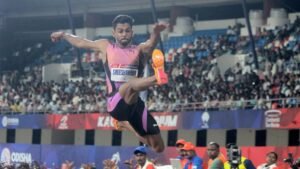 Sreeshankar ने सीजन के लिए सबसे अच्छा छलांग लगाई; अन्नू और एनिमेश ट्रम्प आते हैं