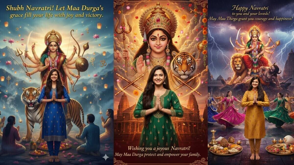 Google मिथुन नवरात्रि एआई इमेज प्रॉम्प्ट्स: टॉप प्रॉम्प्ट्स फॉर अद्वितीय नवरात्रि फ़ोटो के साथ