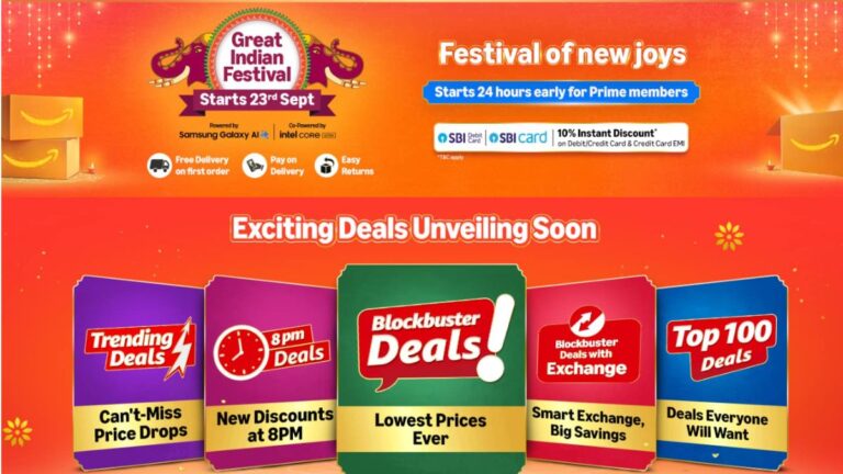 अमेज़ॅन ग्रेट इंडियन फेस्टिवल सेल 2025: शीर्ष छूट और लैपटॉप, टैबलेट और बहुत कुछ