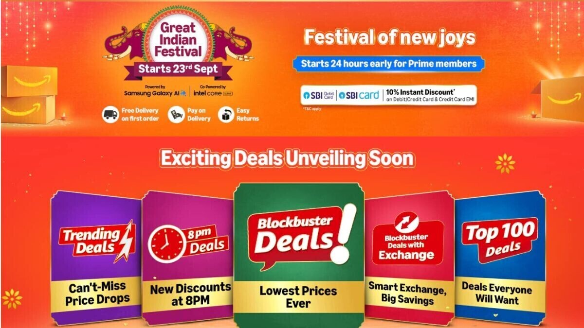 अमेज़ॅन ग्रेट इंडियन फेस्टिवल सेल 2025: शीर्ष छूट और लैपटॉप, टैबलेट और बहुत कुछ